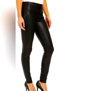 BLANK NYC Vegan leather black skinny leggings size 27